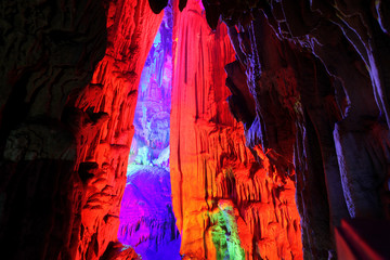 Reed Flute Caves in Guilin, Guangxi Provine, China