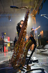 Sax on stage