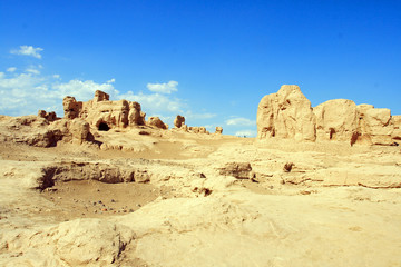 Fototapeta na wymiar jiaohe ruins