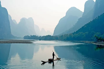 Peel and stick wall murals China the Guilin Scenery