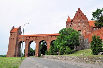 Kwidzyn - the Teutonic castle. Sanitary tower.