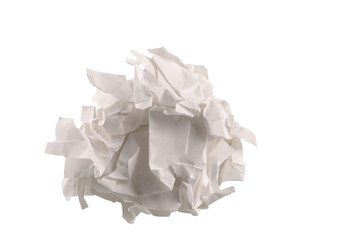 Isolated Crumple Paper