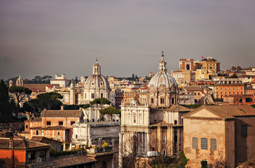 City of Rome at dusk
