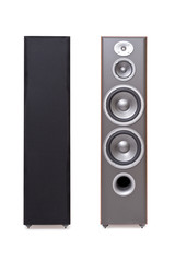 Front shot of music columns with open and closed dynamics