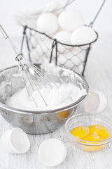 Whisked egg whites