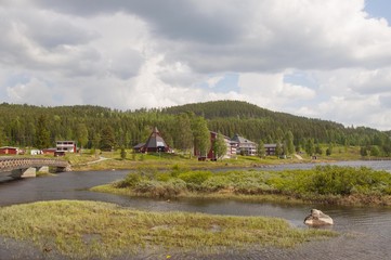 Storforsen hotel in the north of Sweden