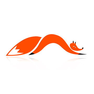 Fox silhouette for your design