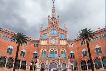 Obraz premium Hospital de la Santa Creu i de Sant Pau, Barcelona, Spain