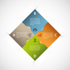 Abstract square infographic