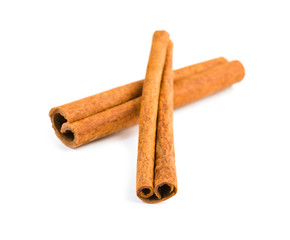 cinnamon isolated on white background
