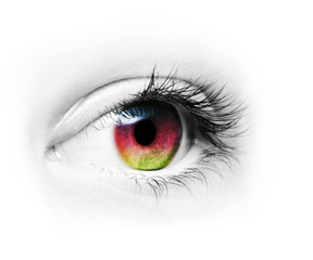 Auge mit Bunter Pupille