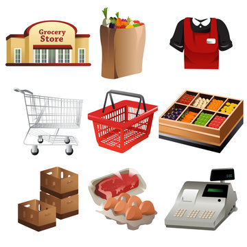 Grocery icons