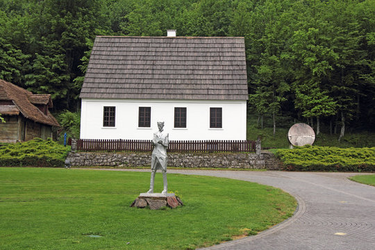Nikola Tesla birth house and memorial center in Smiljan, Lika, Croatia