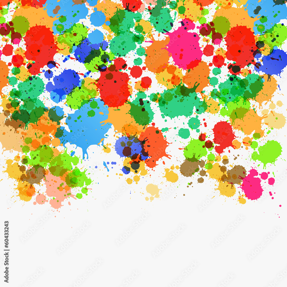 Poster abstract vector splashes background