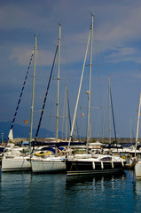Obraz premium three boats sailing
