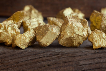 a mound of gold