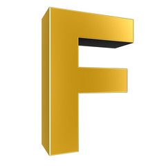 3d letter collection - F