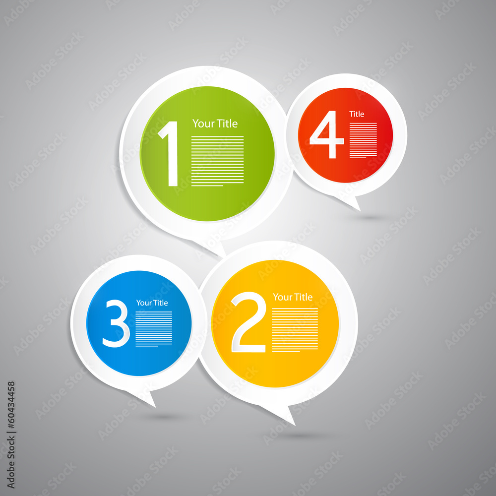 Poster vector progress steps for tutorial, infographics