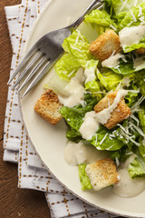 Healthy Green Organic Caesar Salad