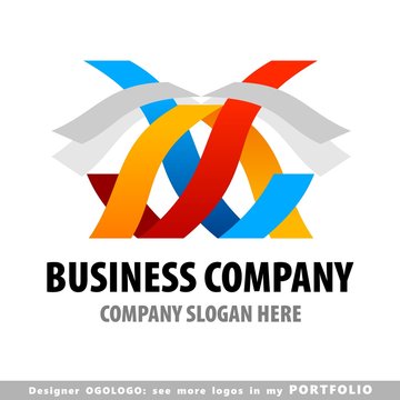 snail, abstract business logo emblem vector