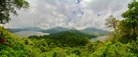 Twin lake of north Bali, Indonesia
