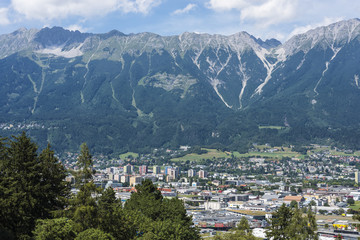 General view of Innsbruck in western Austria.