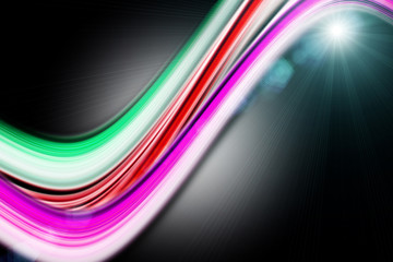 futuristic wave background design with lights