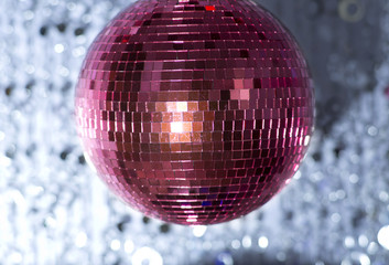 Fototapeta na wymiar pink discoball