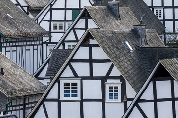 historic german fachwerkhaus buildings