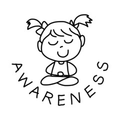 hand drawing cartoon happy kids