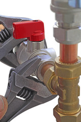 wrenches on pipework