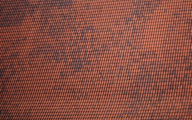 Red tiles roof texture architecture background