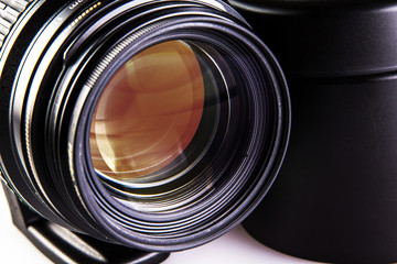 Camera dslr lens close-up