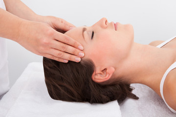 Fototapeta na wymiar Woman Getting Massage Treatment