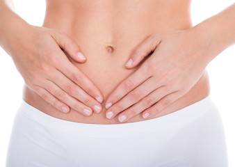 Woman Suffering From Stomach Ache