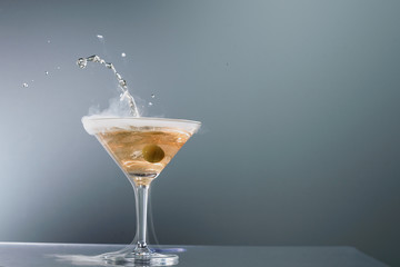 Rauchender Martini Cocktail