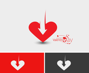 Valentine Day Heart Design.
