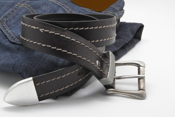 jeans and belt