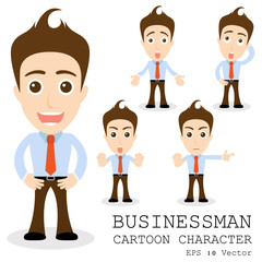 Businessman cartoon character EPS 10 vector