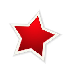 The red glossy star