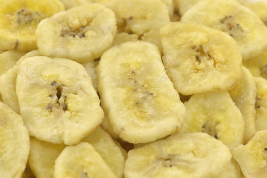 Dried banana slices