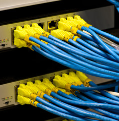Network switch and UTP ethernet cables