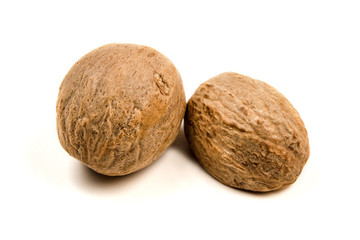 nutmeg isolated on white background