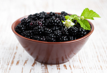 Bowl of Blackberries