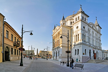 Piotrkowska Street -Stitched Panorama - obrazy, fototapety, plakaty