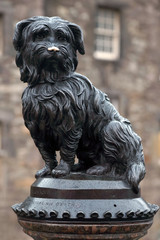 The statue of Greyfriars Bobby, Edinburgh - obrazy, fototapety, plakaty