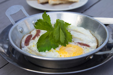 Home fried egg