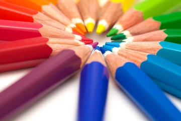 Naklejka premium color pencils