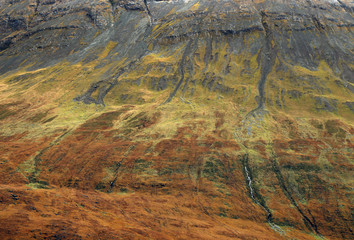 Autumn colours in Cuilin Mountains, Island of Skye, Europe