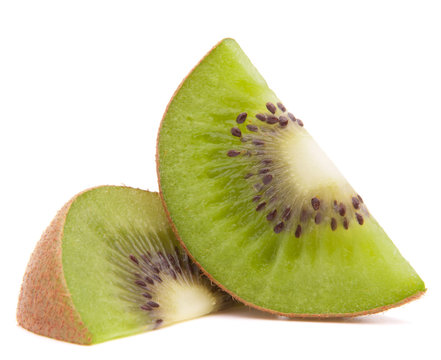 Sliced kiwi fruit segment